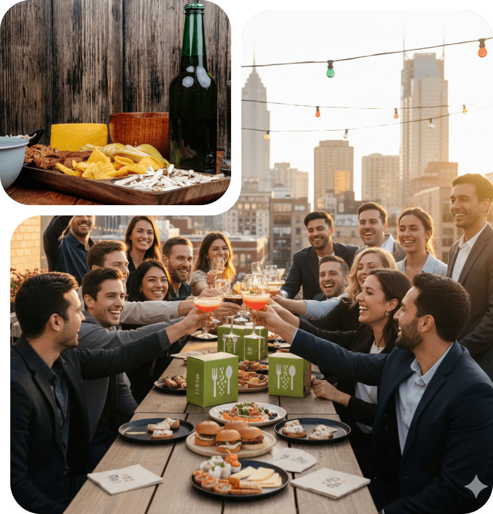 Corporate team enjoying ChillBar delivery